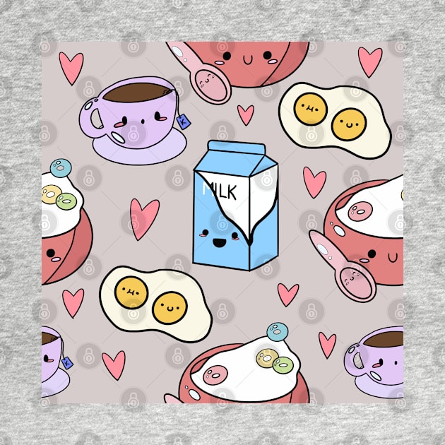 Kawaii Breakfast- off white by SturgesC